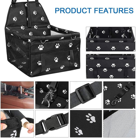 Dettaglio interno seggiolino auto cani con imbottitura traspirante