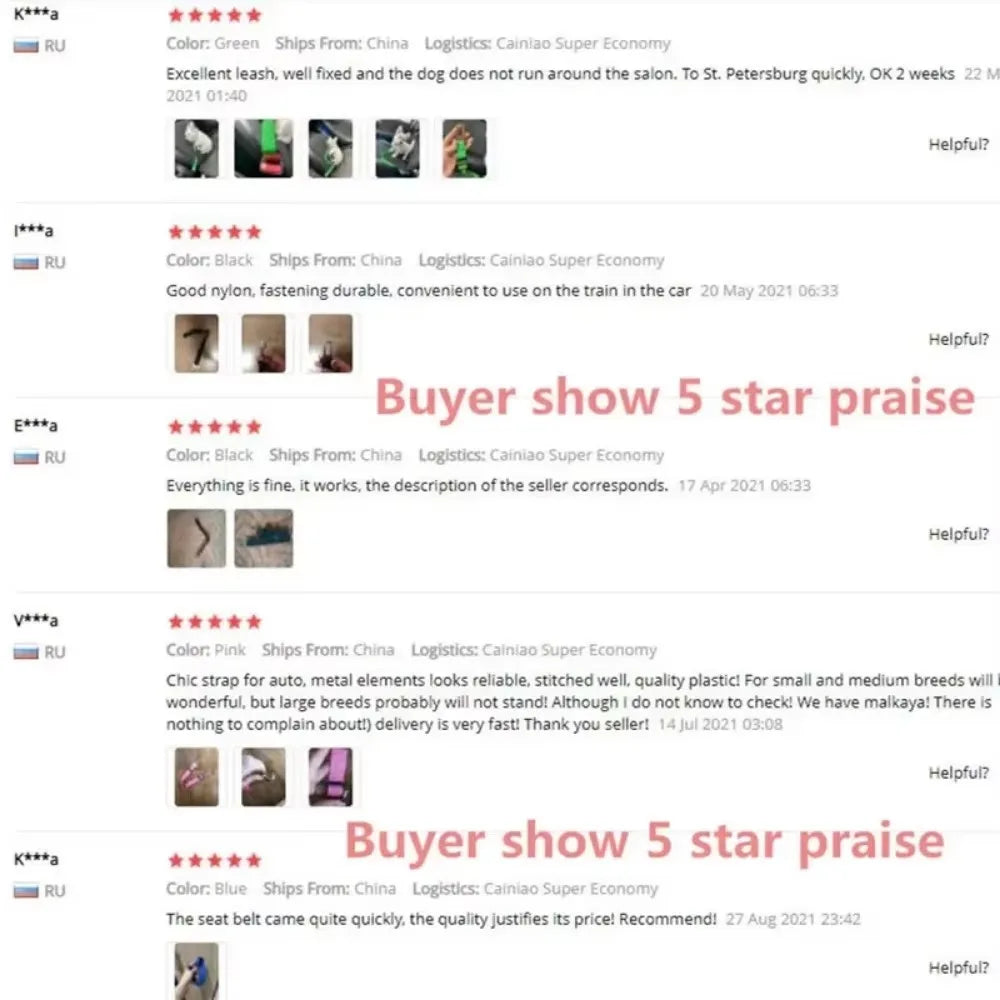 Cintura sicurezza cani - dettaglio materiale
